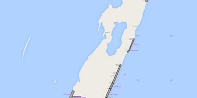 Kaart ambra caye Belize