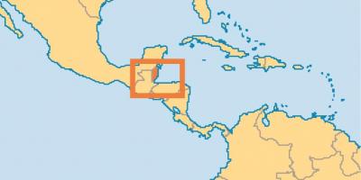 Belize asukoha kohta world map