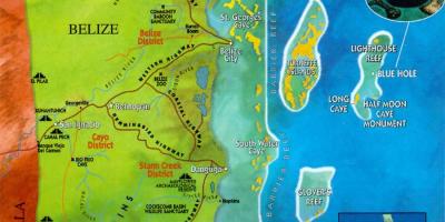 Belize varemed kaart