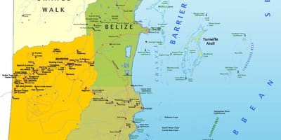 Kaart Belize koos küla